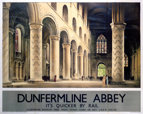 Dunfermline Abbey 24" x 32" Matte Mounted Print