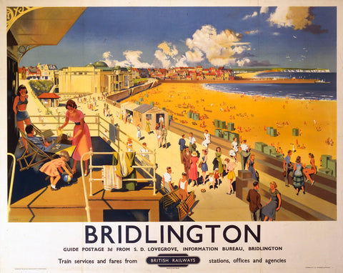 Bridlington British Railways 24" x 32" Matte Mounted Print