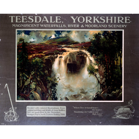 Teesdale Yorkshire 24" x 32" Matte Mounted Print