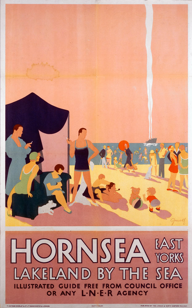 Hornsea East Yorkshire LNER 24" x 32" Matte Mounted Print