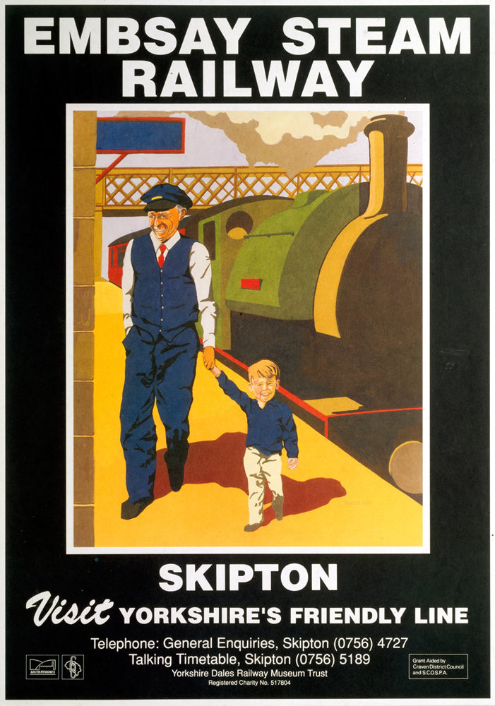 Embsay Steam Railway Skipton 24" x 32" Matte Mounted Print