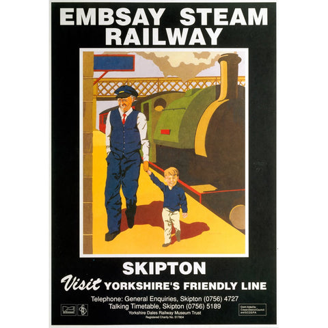 Embsay Steam Railway Skipton 24" x 32" Matte Mounted Print