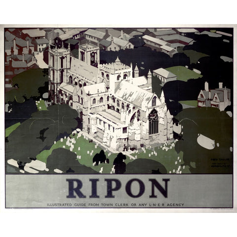 Ripon LNER 24" x 32" Matte Mounted Print