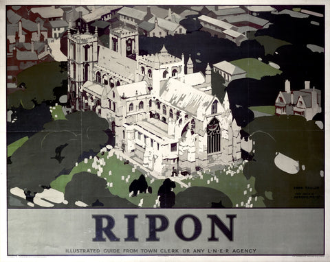 Ripon LNER 24" x 32" Matte Mounted Print