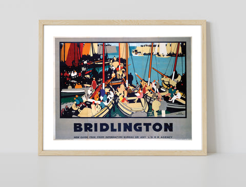 Bridlington - Busy Boats - 11X14inch Premium Art Print