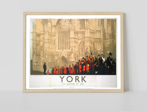 York, Cathedral Procession - 11X14inch Premium Art Print