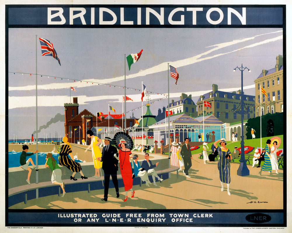 Bridlington It's Quicker By Rail LNER 24" x 32" Matte Mounted Print