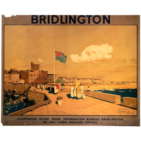 Bridlington It's Quicker By Rail 24" x 32" Matte Mounted Print