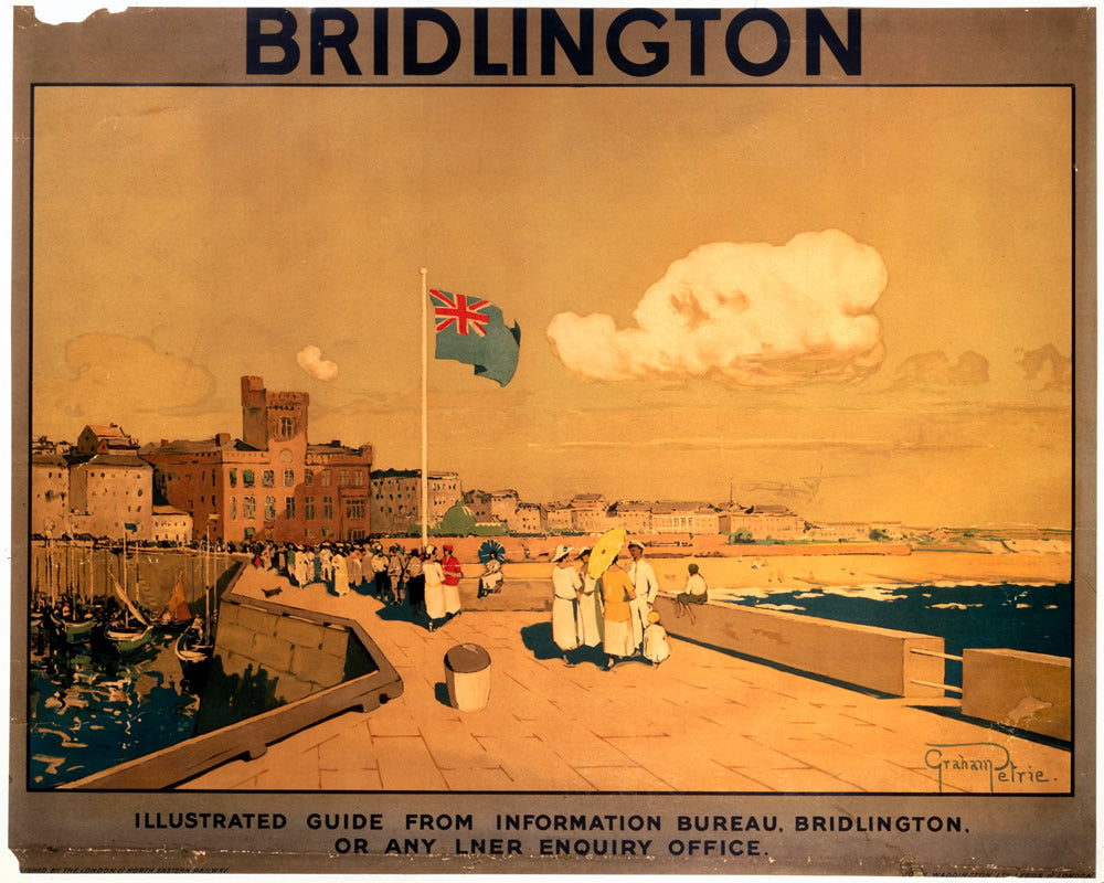 Bridlington It's Quicker By Rail 24" x 32" Matte Mounted Print