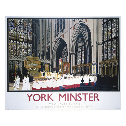 York Minster Choir 24" x 32" Matte Mounted Print