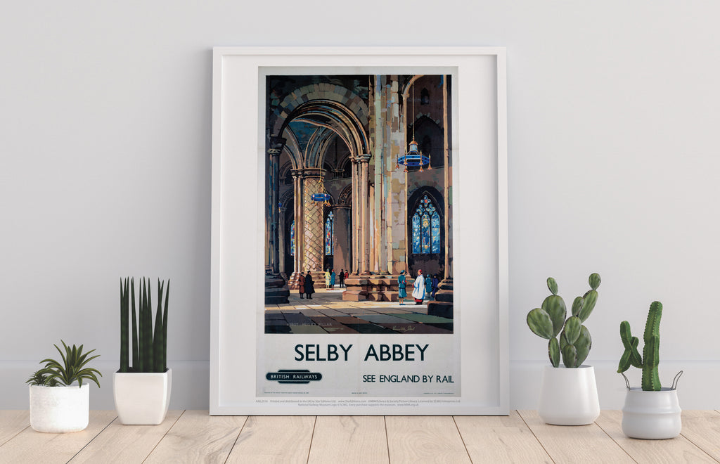 Selby Abbey, Abbot Hug's Pillar - 11X14inch Premium Art Print