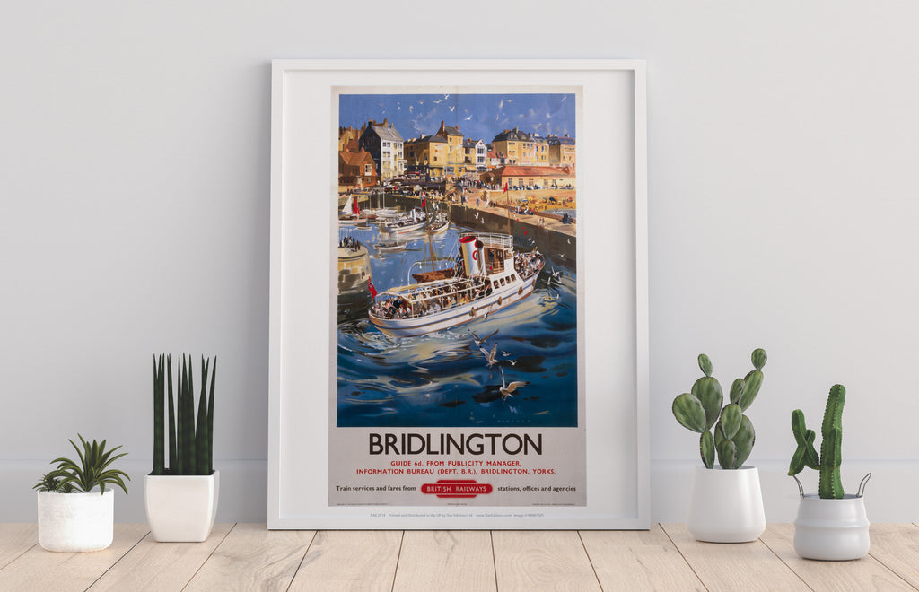 Bridlington Port From The Sea - 11X14inch Premium Art Print