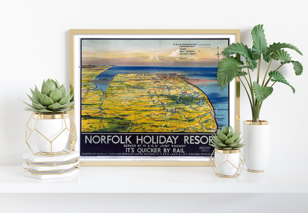 Norfolk Holiday Resorts - 11X14inch Premium Art Print