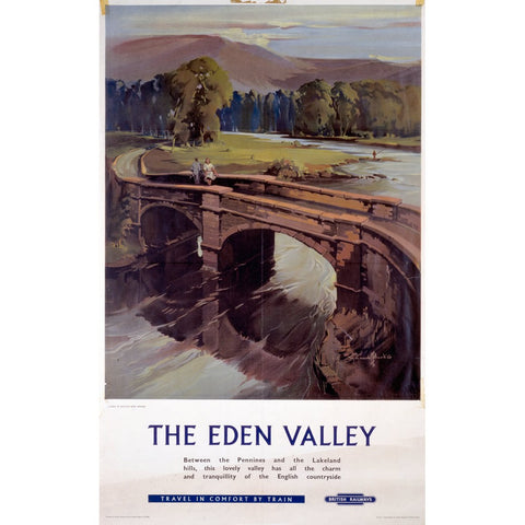 The Eden Valley British Railways 24" x 32" Matte Mounted Print