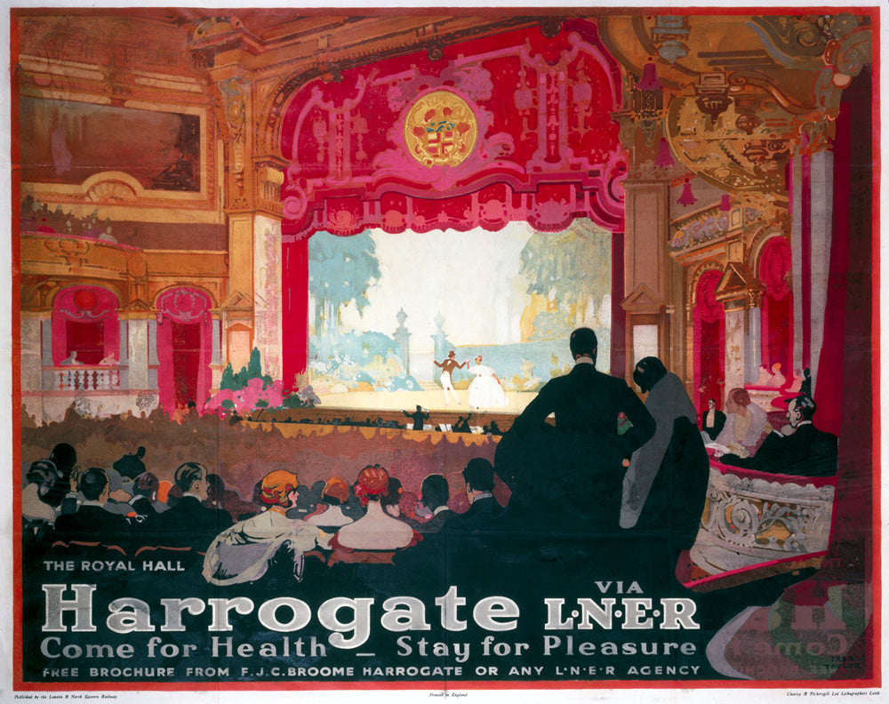 Harrogate Come for Health Theatre LNER 24" x 32" Matte Mounted Print