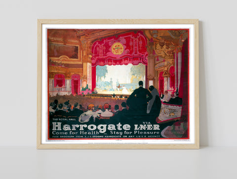 Harrogate Come For Health - The Royal Hall Lner Art Print
