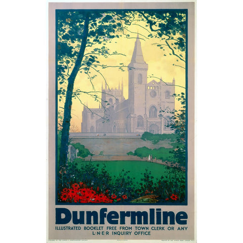 Dunfirmline LNER 24" x 32" Matte Mounted Print