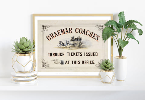 Braemar Coaches - 11X14inch Premium Art Print