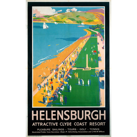 Helensburgh Clyde Coast 24" x 32" Matte Mounted Print