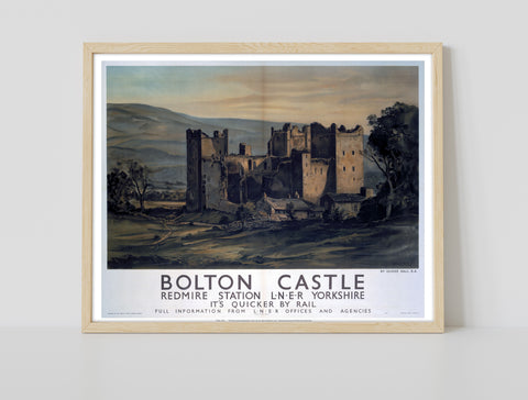 Bolton Castle, Yorkshire - 11X14inch Premium Art Print