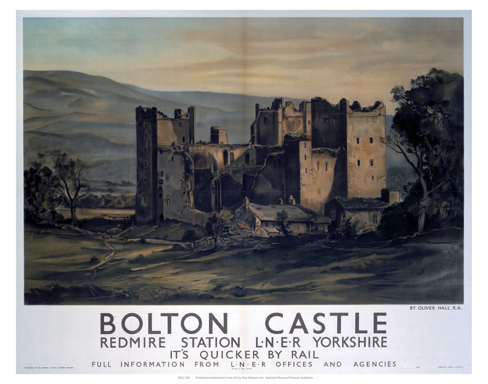 Bolton castle 24" x 32" Matte Mounted Print