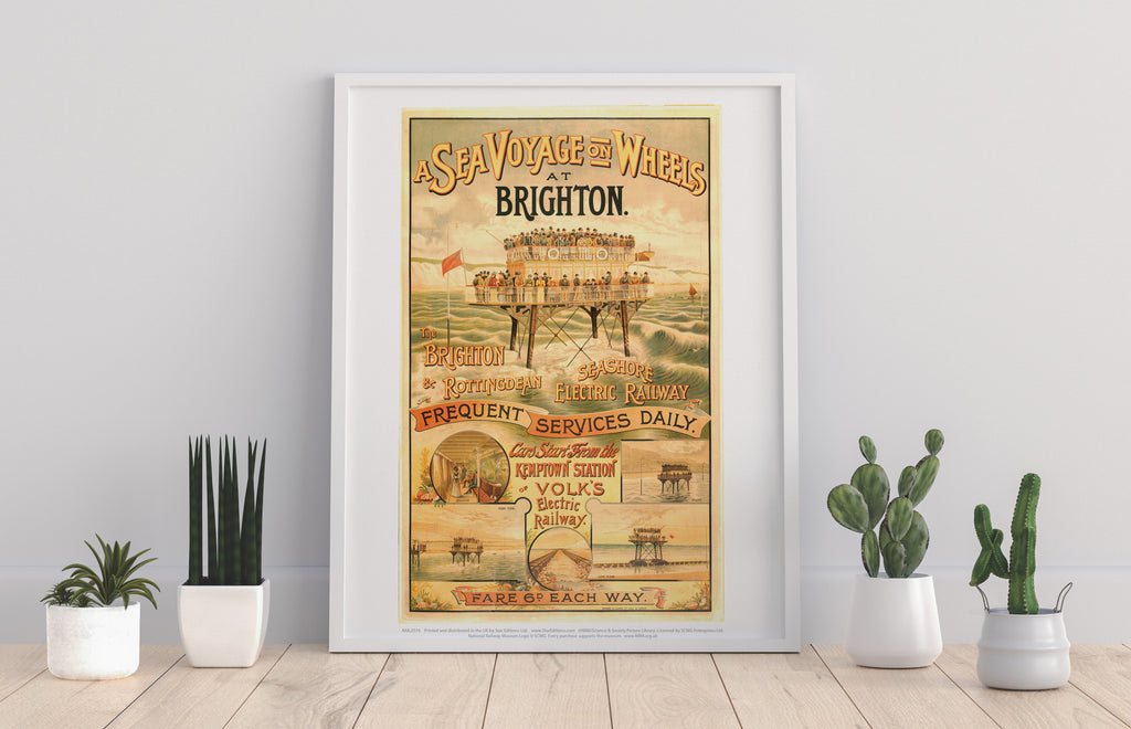 A Sea Voyage On Wheels At Brighton - Premium Art Print