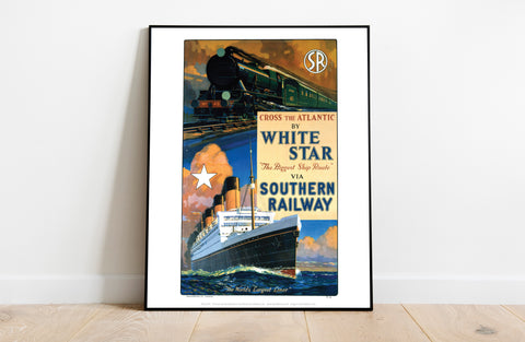 Cross The Atlantic By White Star -Southern Railway Art Print