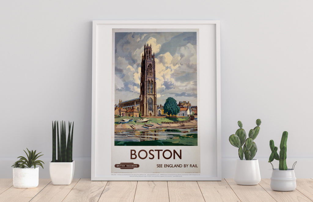 Boston - See England By Rail - 11X14inch Premium Art Print