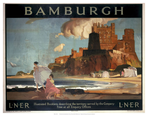 Bamburgh 24" x 32" Matte Mounted Print