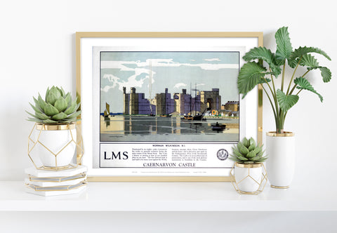 Caernarvon Castle - 11X14inch Premium Art Print