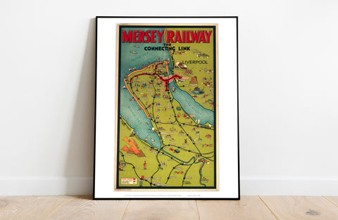 Mersey Railway, The Connecting Link - Premium Art Print