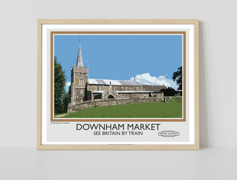 Downham Market - See Britain By Train - Premium Art Print