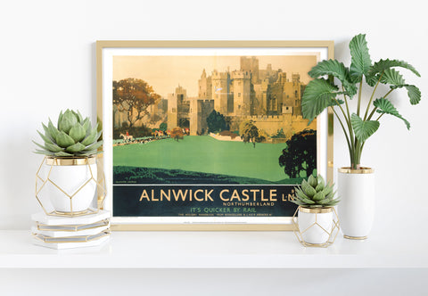 Alnwick Castle, Northumberland - 11X14inch Premium Art Print