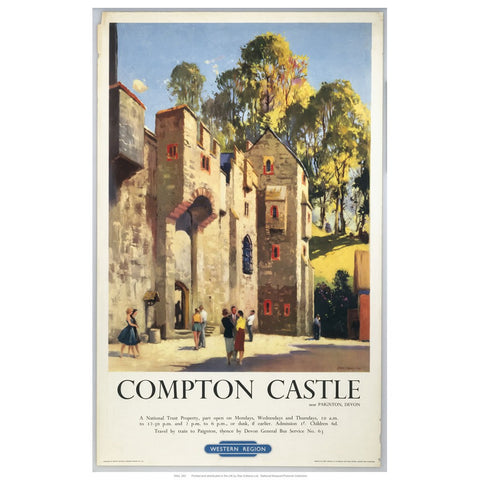 Compton castle 24" x 32" Matte Mounted Print