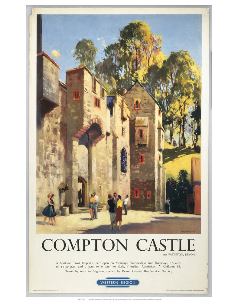 Compton castle 24" x 32" Matte Mounted Print