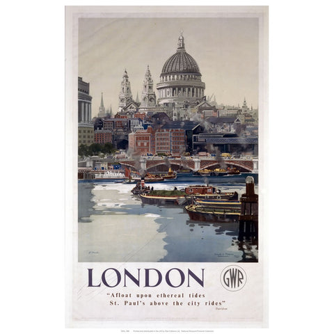 London 24" x 32" Matte Mounted Print