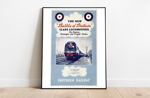 The New Battle Of Britain Class Locomotive - Art Print