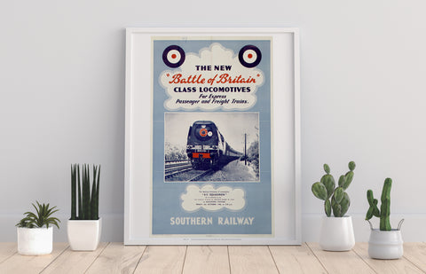 The New Battle Of Britain Class Locomotive - Art Print