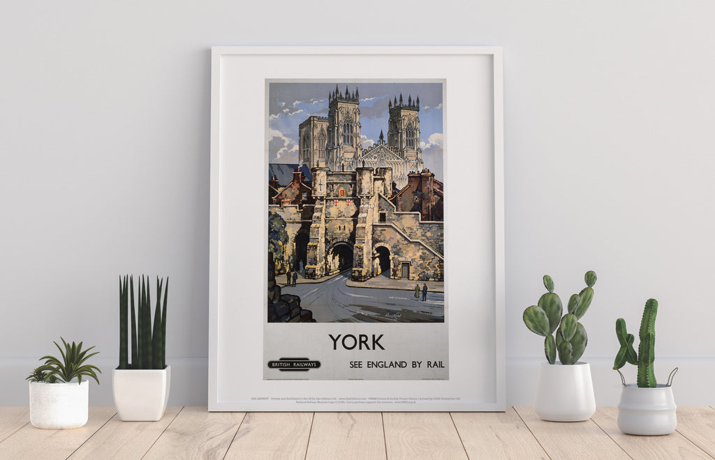 York, See England By Rail - 11X14inch Premium Art Print