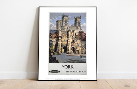 York, See England By Rail - 11X14inch Premium Art Print