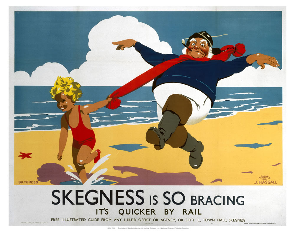 Skegness is so bracing 24" x 32" Matte Mounted Print