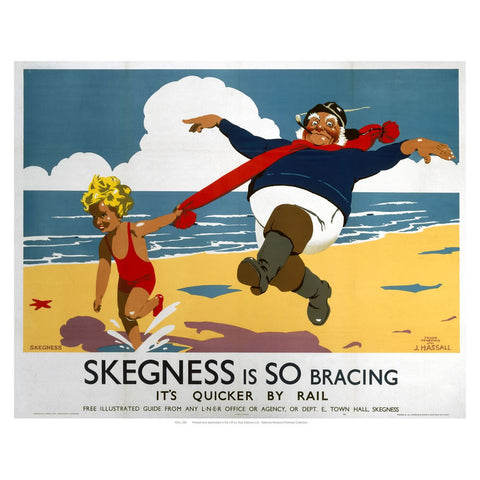 Skegness is so bracing 24" x 32" Matte Mounted Print