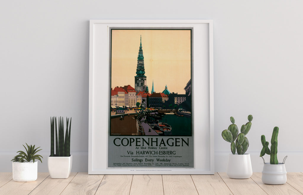 Copenhagen Via Harwich-Esbjerg - 11X14inch Premium Art Print