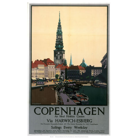 Copenhagen 24" x 32" Matte Mounted Print