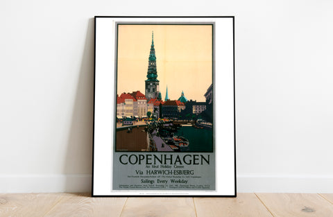 Copenhagen Via Harwich-Esbjerg - 11X14inch Premium Art Print