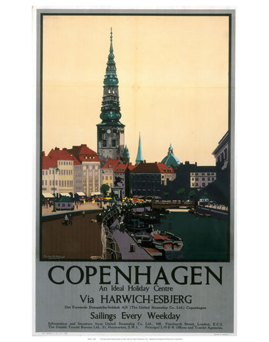 Copenhagen 24" x 32" Matte Mounted Print