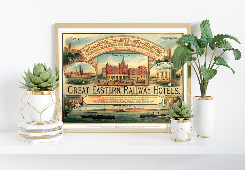 Great Eastern Railway Hotels - 11X14inch Premium Art Print