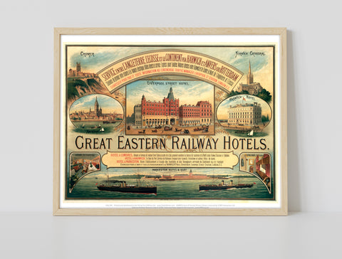 Great Eastern Railway Hotels - 11X14inch Premium Art Print