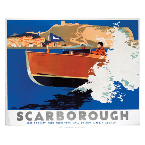 Scarborough Speed Boat 24" x 32" Matte Mounted Print