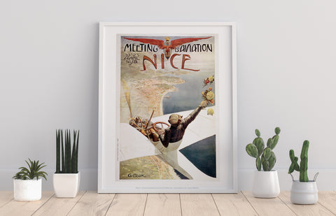 Meeting D'Aviation, Nice - 11X14inch Premium Art Print